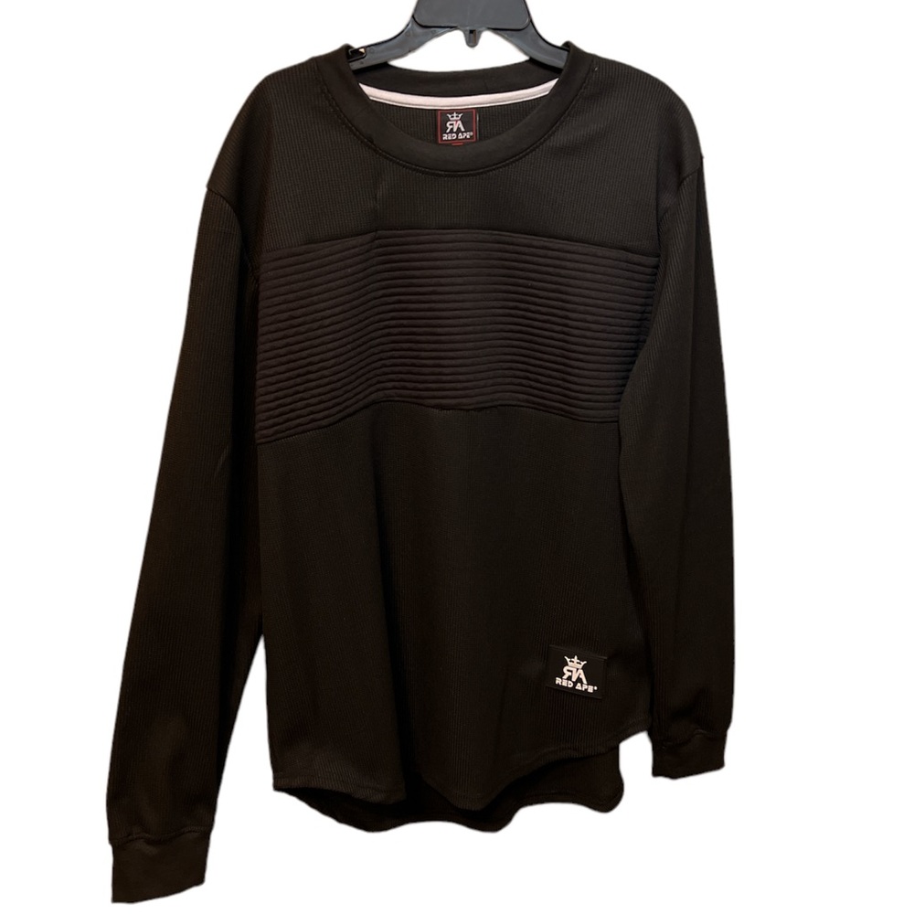 Red Ape Black Mens Long Sleeve Shirt